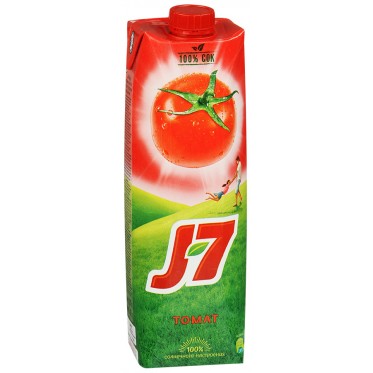 Сок J-7 томатный с мякотью - 0,97 л.
