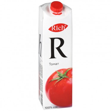 Сок Rich томатный с солью - 1 л.