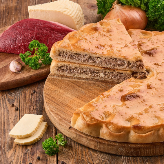 С мясом и сыром