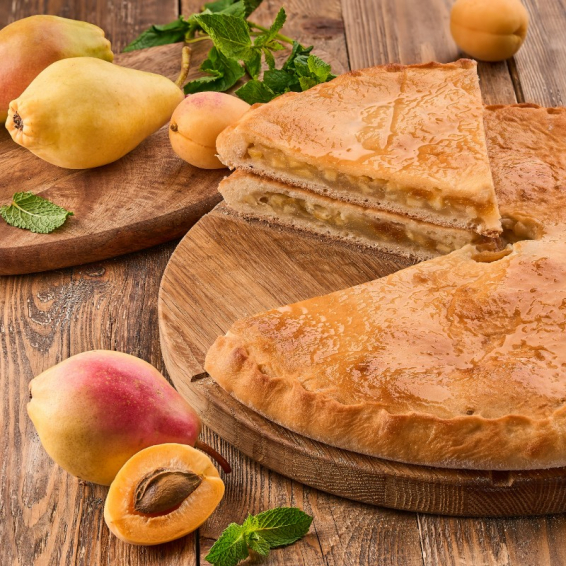 С грушей и абрикосом