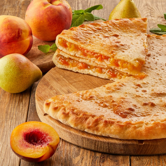 С грушей и персиком