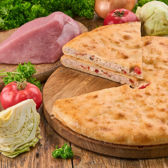 С индейкой, капустой и помидорами