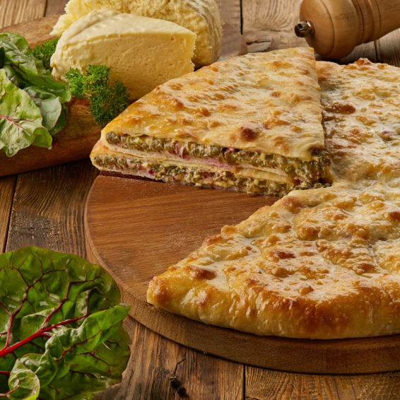 С сыром и свекольным листом