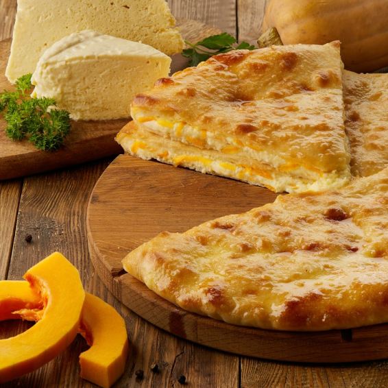 С сыром и тыквой